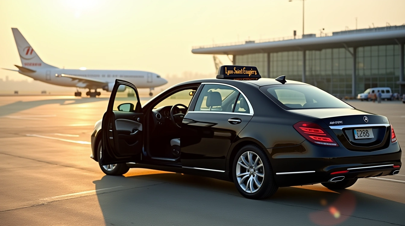 How does airport transfer by taxi work?